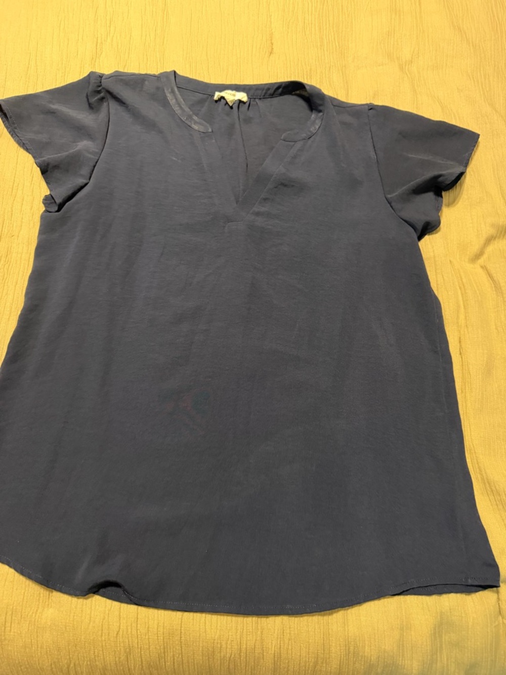 Maurices Women's Navy Short-Sleeve V-Neck Top